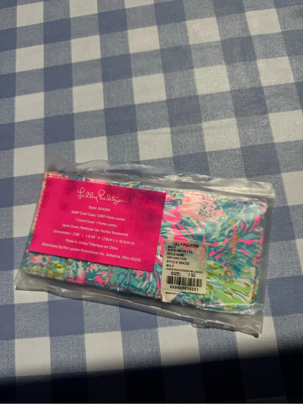 Lilly Pulitzer Card Holder- tropical Print